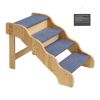 Pet Stairs, Wooden, 4 Step - Vevor