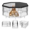 Dog Playpen, 8 Panels - Vevor