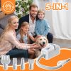 1550W High Velocity Pet Blow Dryer with Heater for Grooming, Speed Temperature Adjustable Dog Blower Grooming Dryer with 4 Nozzles
