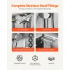 Dog Washing Station, Stainless Steel - Vevor