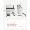 Dog Washing Station, Stainless Steel - Vevor