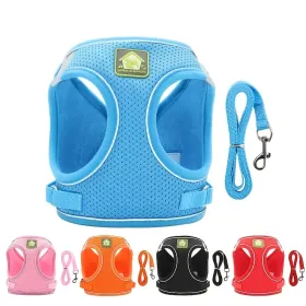 Pet Harness, Reflective - Oh My God (Color + Size: Red - X-Small)
